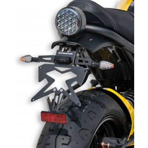 Ermax - Soporte de matricula XSR700 Soporte de matricula SUP09Evo Ermax XSR 700 2016/2021 YAMAHA EQUIPO DE MOTO