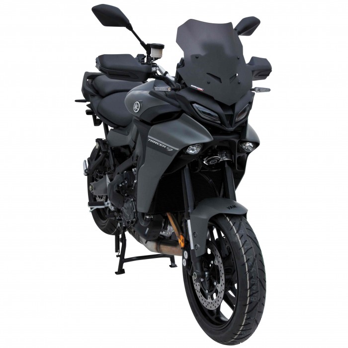 0302Y98 YAMAHA TRACER 9 GT 2021 BULLE SPORT ERMAX NOIRE SATIN