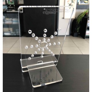 Plexiglas support for smartphone and tablet
