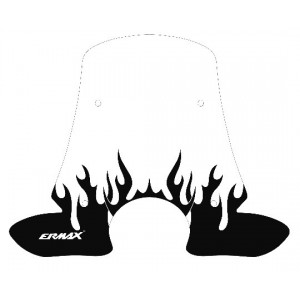 Black Flaming silkscreen for screen and windshield
