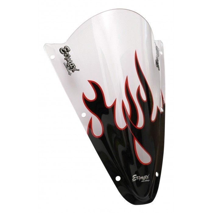 Black and red Flaming silkscreen for screen and windshield Black and red Flaming silkscreen for screen and windshield
