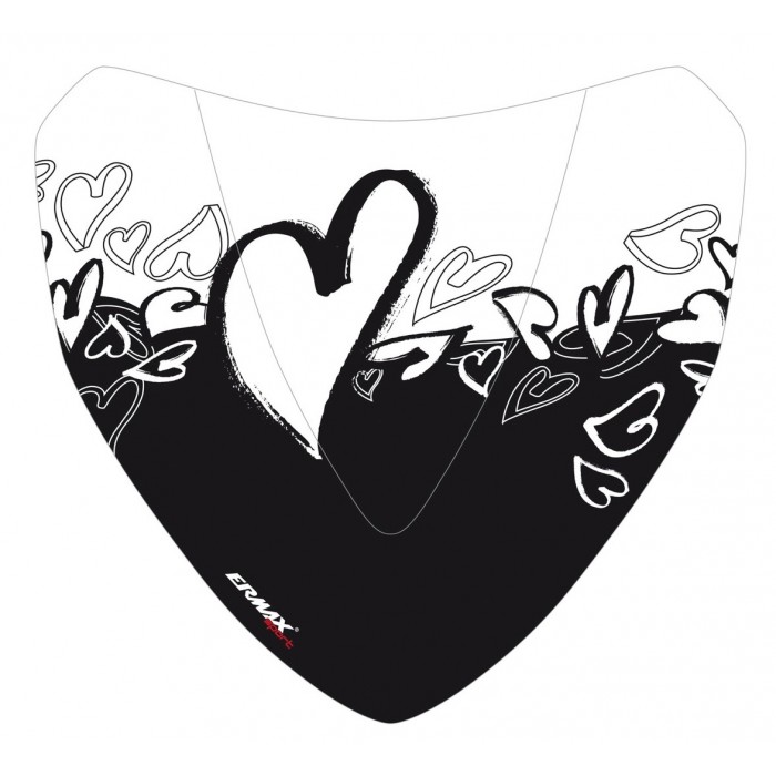 Sérigraphie noire Coeur pour saute vent Sérigraphie noire Coeur pour saute vent