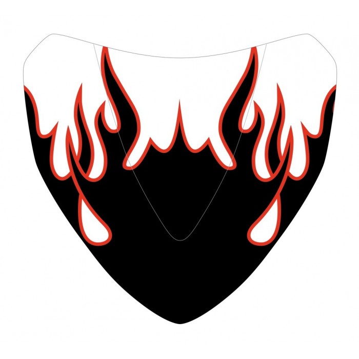 Black and red Flaming silkscreen for nose screen Black and red Flaming silkscreen for nose screen